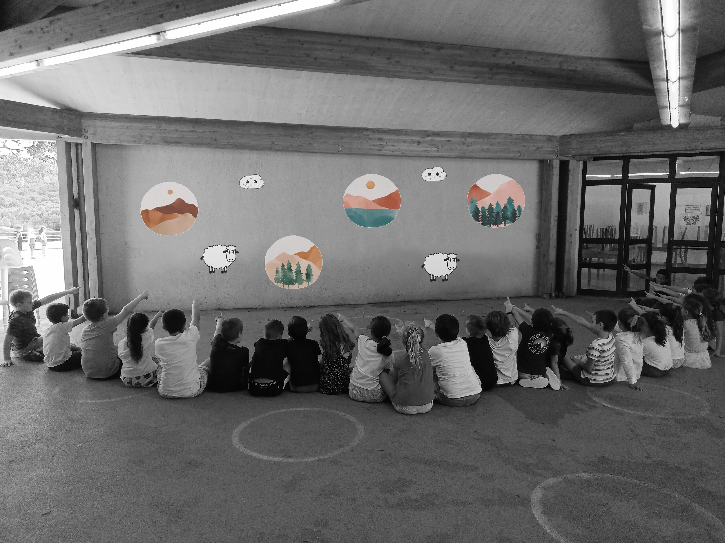 Ecole Mezzana - Fresque