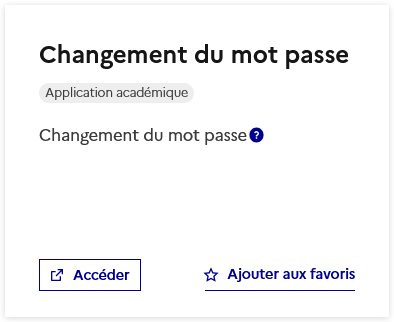 Capture du portail Arena - lien vers changement mot de passe