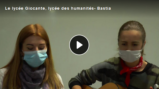 Capture écran de la vidéo de présentation du lycée Giocante