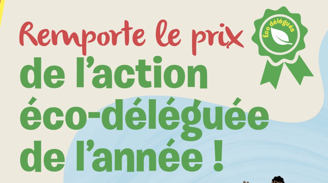 Remporte le prix de l'action éco-déléguée de l'année !