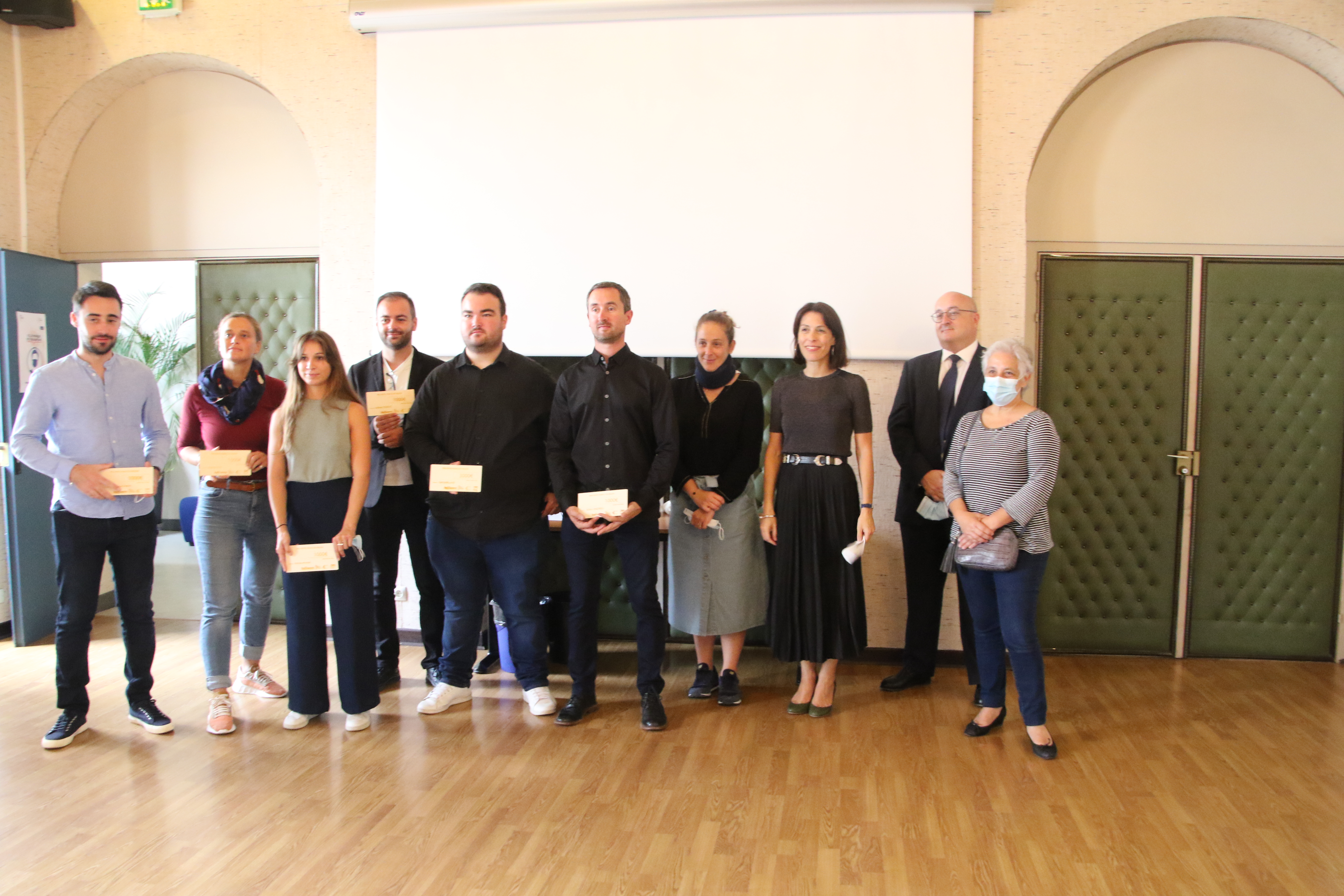 Photo de groupe des lauréats du prix PEPITE