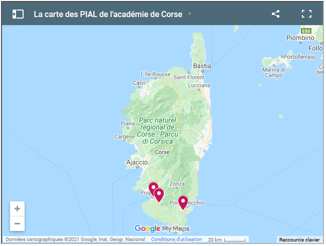 Carte des PIAL