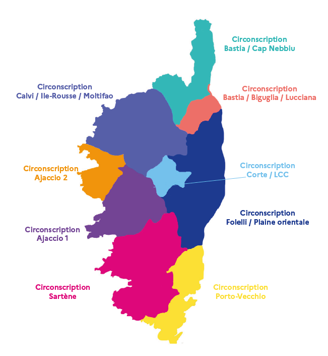 Carte des circonscriptions du 1er degré 2021-2022