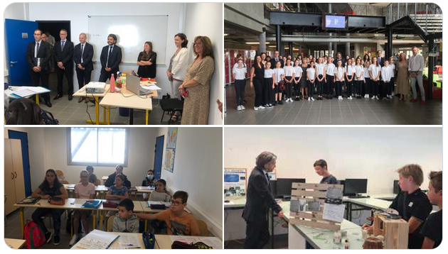 Rentrée 2022 - Visite du collège de Biguglia