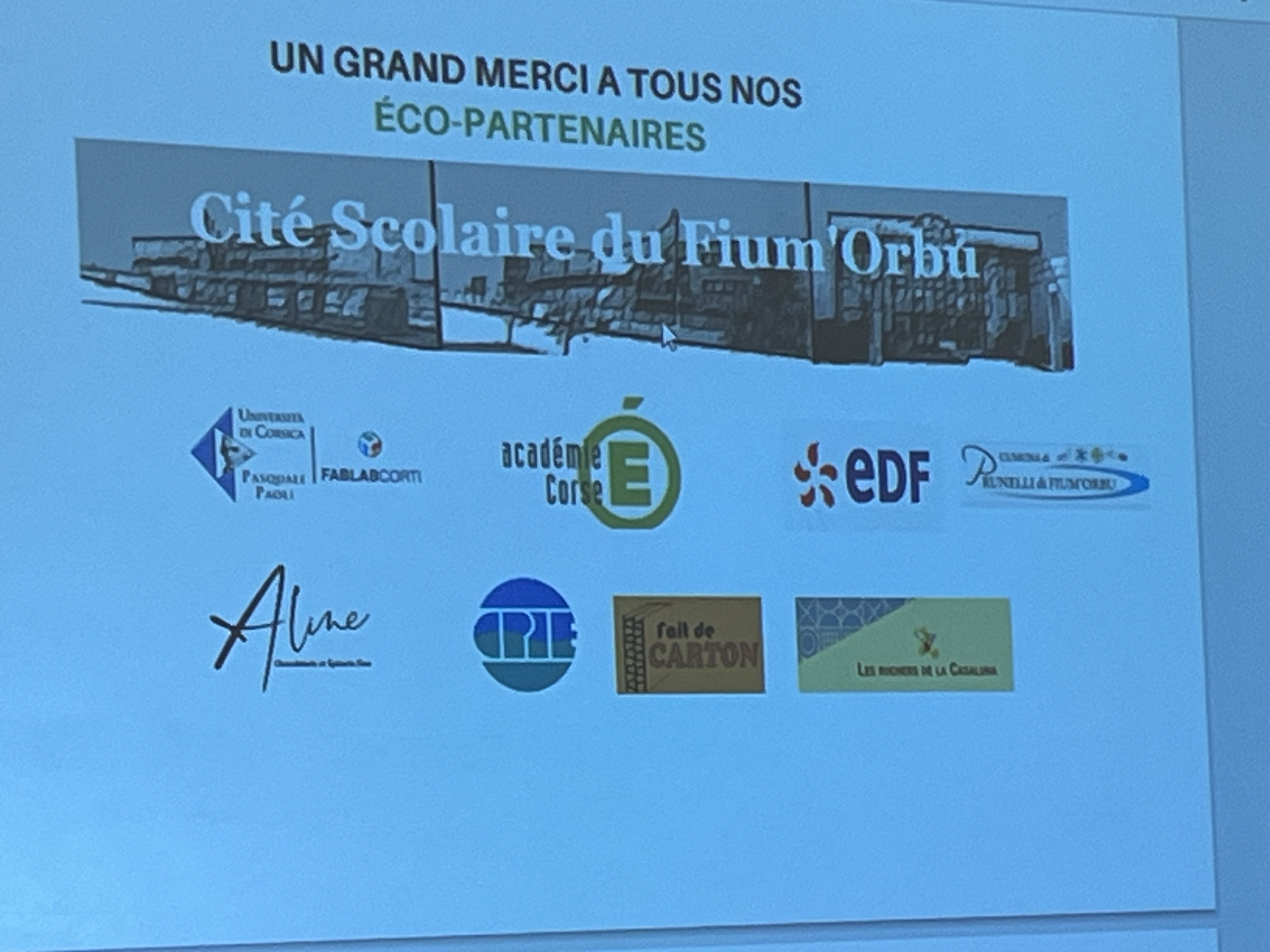 Inauguration de la mascotte du développement durable des CAP EPC au