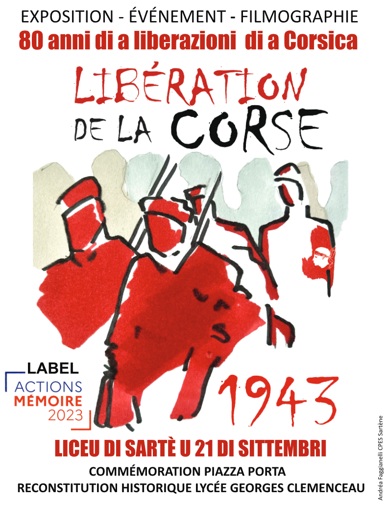 Affiche Commémoration 80 ans - Lycée Sartene