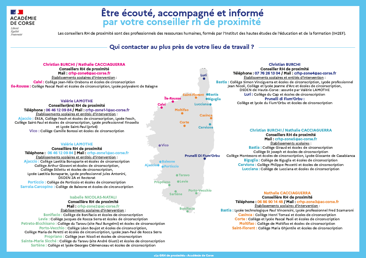 GRH de proximité - Carte des CRHP Rentrée 2023