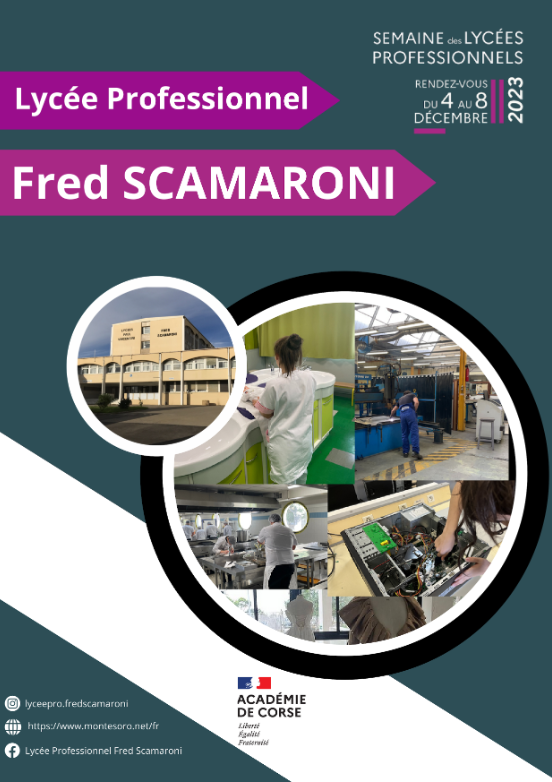 Affiche LP Fred Scamaroni - Semaine des lycées professionnels