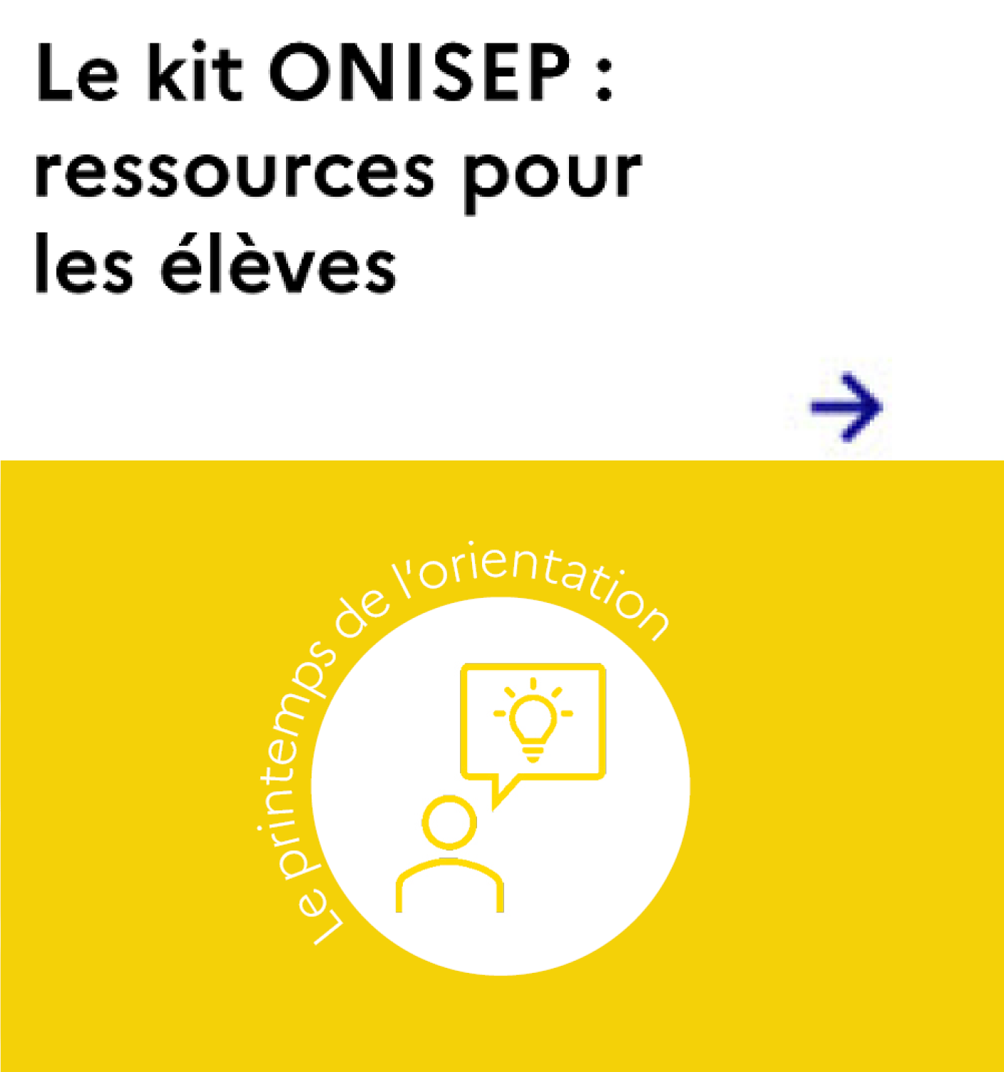 Le kit Onisep : ressources pour les élèves