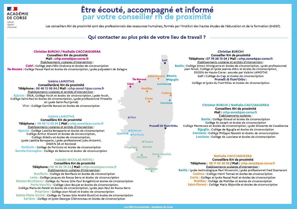 GRH de proximité - Carte des CRHP Rentrée 2023