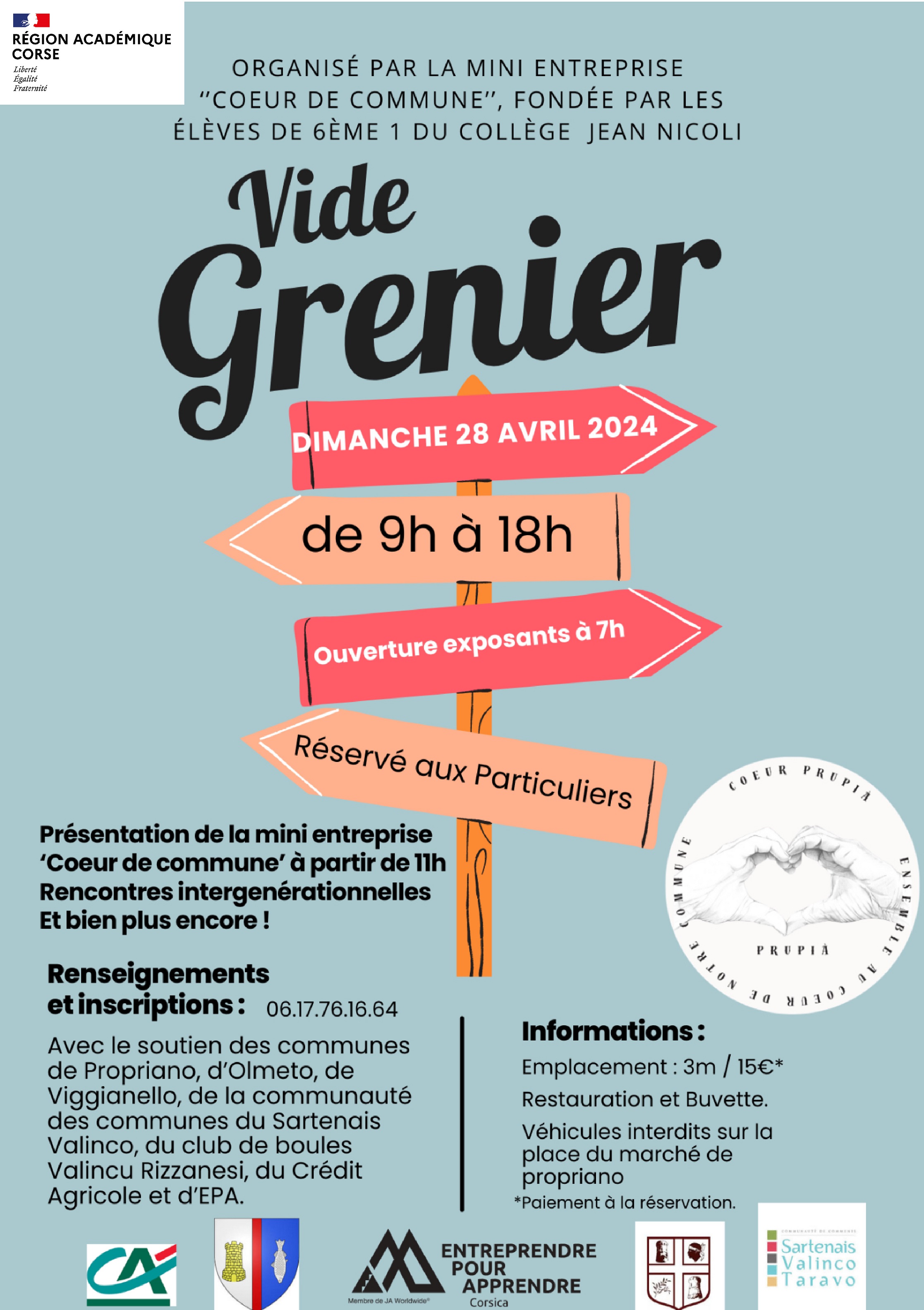 Collège de Propriano - Vide grenier Coeur de Commune