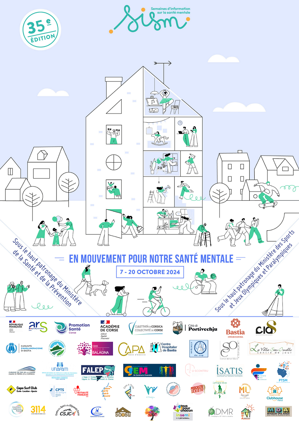 Affiche - En mouvement pour notre santé mentale (Octobre 2024)