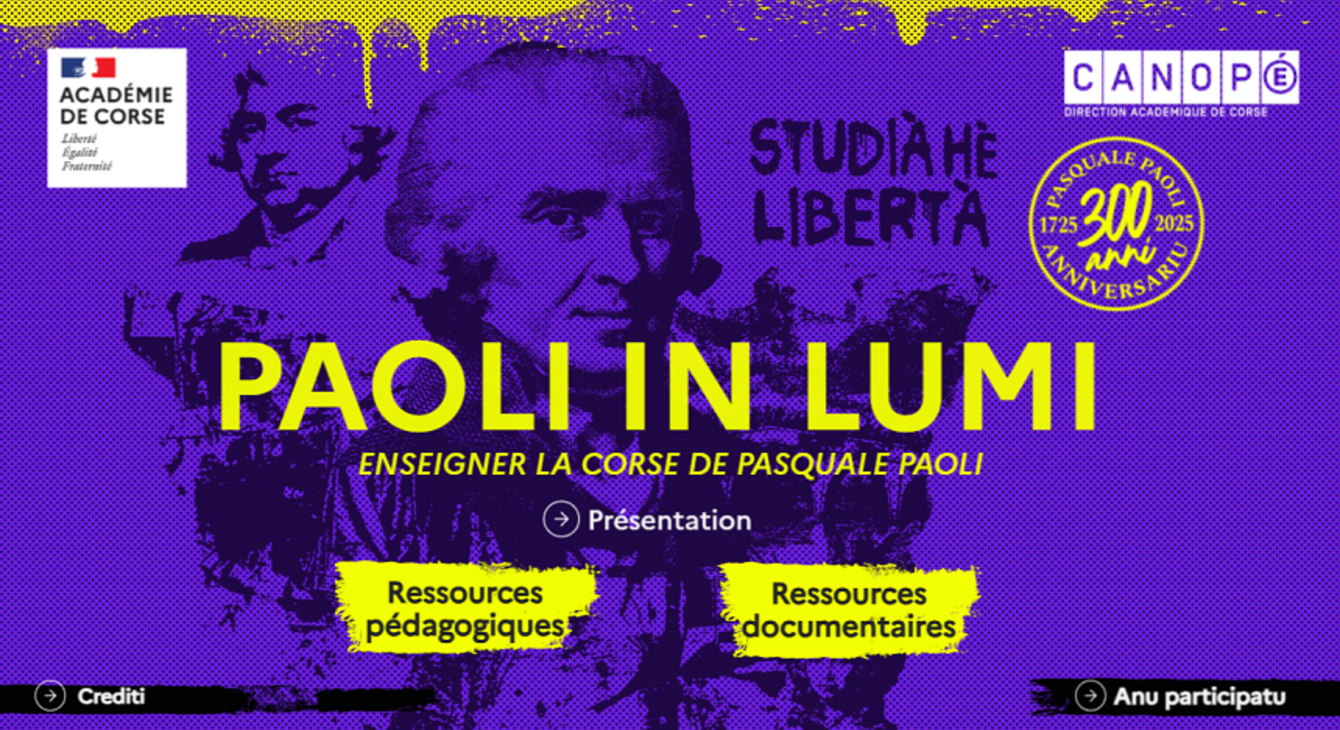 Plateforme pédagogique Paoli in lumi