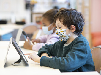 Photo d'élèves en classe
