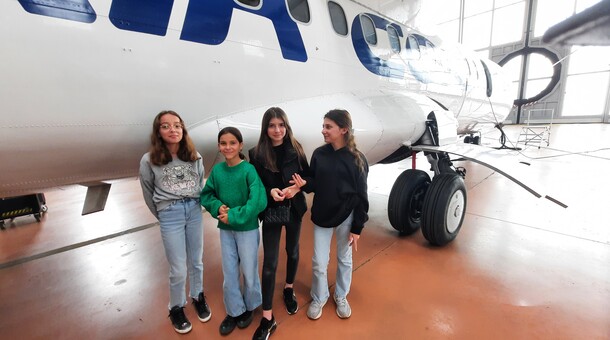 Ecodélégués accueillis à Air Corsica