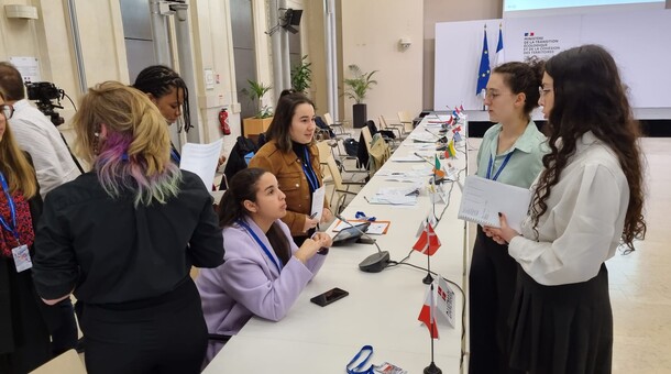 Simulation d'un conseil des ministres de l'Union Européenne par des lycéens - 4 avril