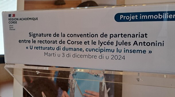 Convention de partenariat Rectorat et lycée Jules Antonini