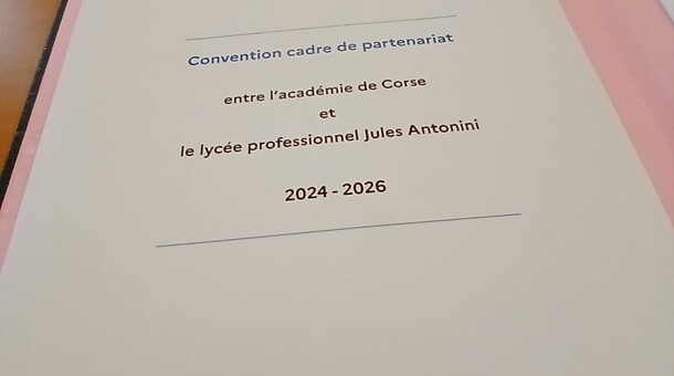 Convention de partenariat Rectorat et lycée Jules Antonini