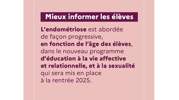 Endométriose - Information du Ministère de l'Éducation nationale