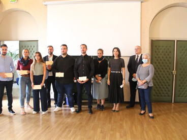 Photo de groupe des lauréats du prix PEPITE