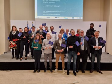 Simulation d'un conseil des ministres de l'Union Européenne par des lycéens - 4 avril