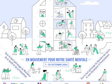 Affiche - En mouvement pour notre santé mentale (Octobre 2024)