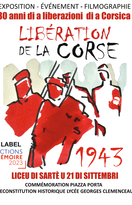 Affiche Commémoration 80 ans - Lycée Sartene
